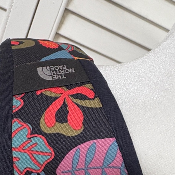 The North Face Black and Multicolor Leaf Print Backpack - Picture 4 of 12